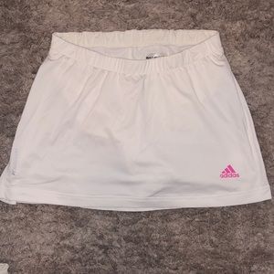 White adidas tennis skirt